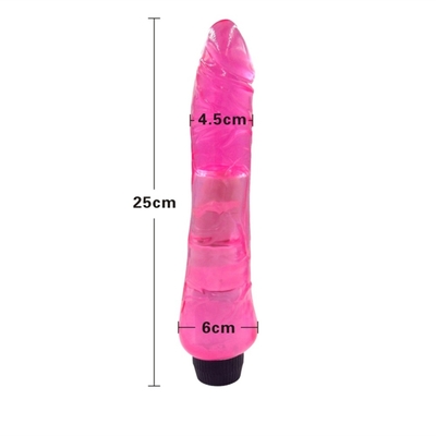 G Spot Clitoral Stimulator Silicone Jelly Vibrator Dildo For Women