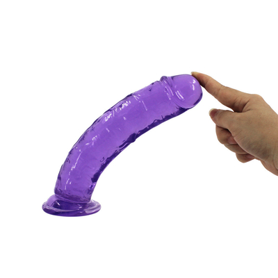 Realistic Jelly Dildo for Beginners, 7 inch Crystal G-Spot Dildos, Flexible Penis Cock with Suction Cup for Hand Free Pl