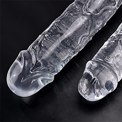 Realistic Jelly Dildo for Beginners, 7 inch Crystal G-Spot Dildos, Flexible Penis Cock with Suction Cup for Hand Free Pl