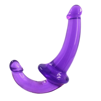Erotic Double Ended High Transparency TPE Penis Strapon Penis Lesbian Sex Toys Strapless Dildo