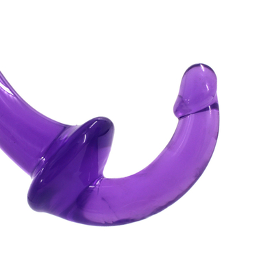 Erotic Double Ended High Transparency TPE Penis Strapon Penis Lesbian Sex Toys Strapless Dildo