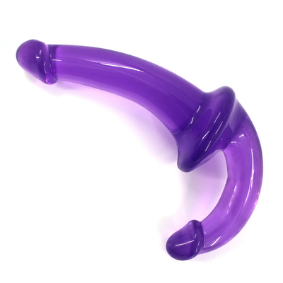 Erotic Double Ended High Transparency TPE Penis Strapon Penis Lesbian Sex Toys Strapless Dildo