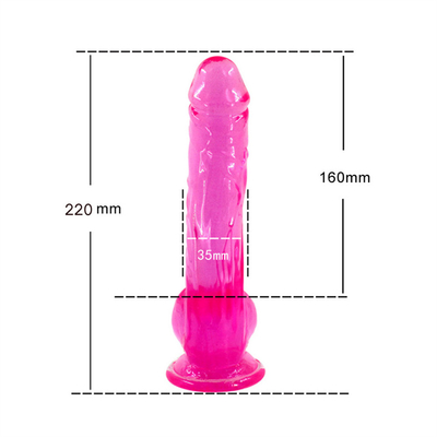 Body-Safe Lifelike Huge Penis with Strong Suction Cup Dildo for Hands-free Cock with Curved Shaft and Balls for Vaginal