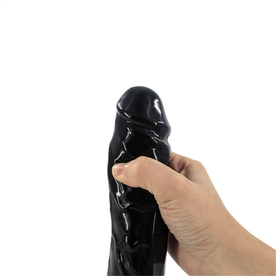 Body-Safe Lifelike Huge Penis with Strong Suction Cup Dildo for Hands-free Cock with Curved Shaft and Balls for Vaginal