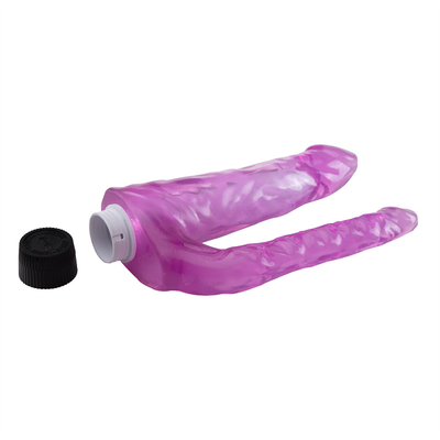 New Arrival Female Sex Toys Vibrating Double Dildo TPE Vibrator On Promotion