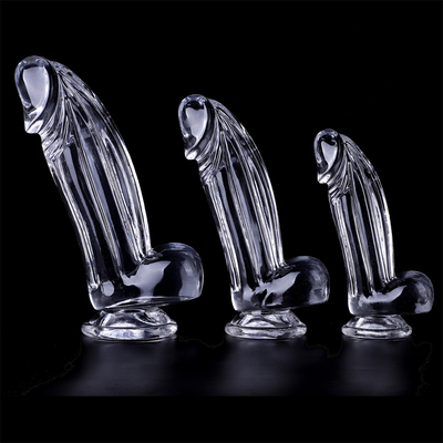 Realistic Dildos Clear Dildo with Suction Cup Hands-Free Sex Toy Jelly Dildo Body-Safe Material and Adult Sex Toys for W