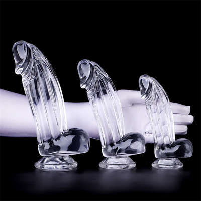 Realistic Dildos Clear Dildo with Suction Cup Hands-Free Sex Toy Jelly Dildo Body-Safe Material and Adult Sex Toys for W