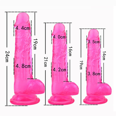 Realistic Crystal Strong Suction Cup Different Inch Dildos for WomenHot sale products