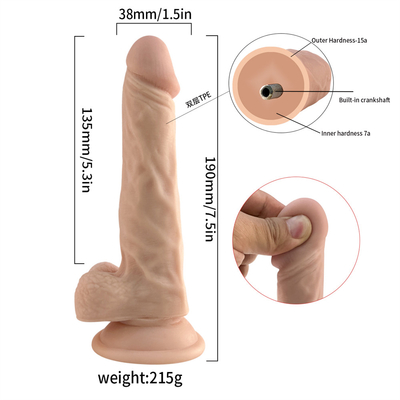 12 Inch Black Brown Flesh Color Penis Sex Toys Automatic Vibrating Dildo for Men