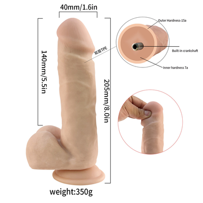 Hot 7.2 Inch Soft Silicone Dildo Rubber Penis With Strong Suction Cup Adult Sex Toy Dildo for Women