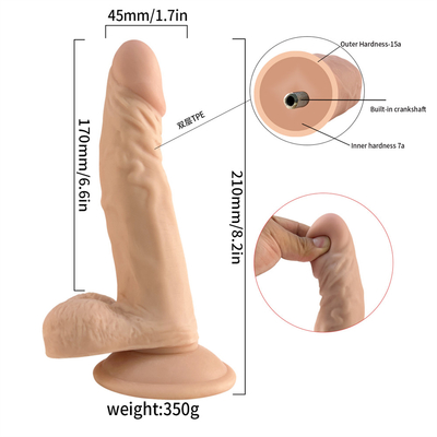 7 Inch Soft Double Layered Medical Silicone Super Realistic Dildo For Women Small Artificial Penis