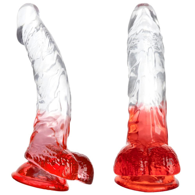 Soft Jelly Artificial Penis Different Sizes Dick Toy for Adult Colorful Crystal Rubber Penis Big Realistic Dildo For Wom