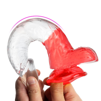 Soft Jelly Artificial Penis Different Sizes Dick Toy for Adult Colorful Crystal Rubber Penis Big Realistic Dildo For Wom