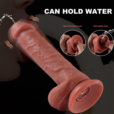 China Factory Realistic Thrusting Female Masturbation Liquid Silicone Wireless Remote Control Telescopic Dildo Vibrator