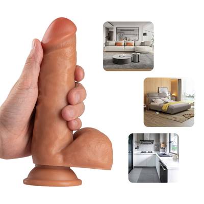 Chinese Supplier Online Store 7.88X1.58 Inch Sex Toys Super Huge Penis Soft Realistic Silicone PVC Dildo for Women