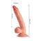 9.25 Inch Big Dick Drop Shipping Soft Plastic PVC Free Sample Product Huge Black Dildo Penis and Vibrators for Women