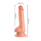 Material Dildo Sex Toy Liifelike with Strong Suction Cup Made of Health and Safe PVC for Woman 8 Inch Latex Custom OEM C