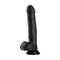 7 Inches Black Flesh Brown Real Feel Rubber Plastic PVC Strapless Adult Sex Toys Dildo Penis for Woman