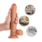 7 Inches Black Flesh Brown Real Feel Rubber Plastic PVC Strapless Adult Sex Toys Dildo Penis for Woman