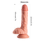 Best Selling New Products 7.68&quot; Long Soft Dick Medical PVC Rubber Penis Ejaculating Dildo Adult Sex Toys With Strong Suc