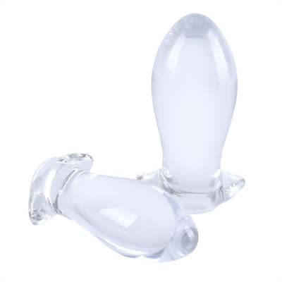 Skin Friendly Tpe Hollow Anal Plug With Out Leak-Proof Expander Transparent Peep Anal Dilator Anal