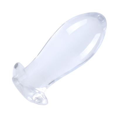 Skin Friendly Tpe Hollow Anal Plug With Out Leak-Proof Expander Transparent Peep Anal Dilator Anal