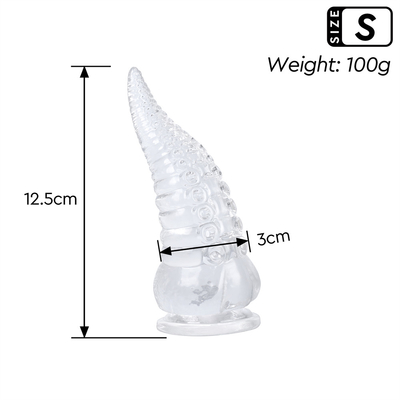 Huge Anal Plug Artificial Penis Octopus Tentacle Transparent Silicone Anal Plug For Female Masturbating Sex Toy Adult