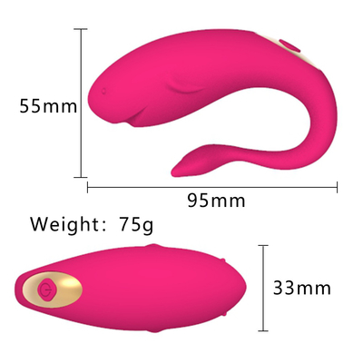 Wireless Remote Controlled Jump Ball Whale Vibrator USB Rechargeable