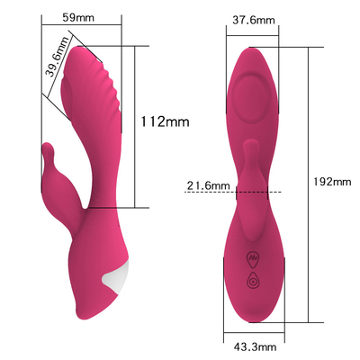 Silicone Waterproof Repeat Charge Multi-Speed Wireless Wand Massager Rabbit Vibrator