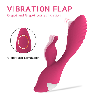 Silicone Waterproof Repeat Charge Multi-Speed Wireless Wand Massager Rabbit Vibrator