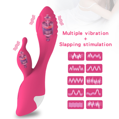 Silicone Waterproof Repeat Charge Multi-Speed Wireless Wand Massager Rabbit Vibrator