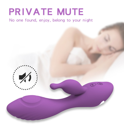 Silicone Waterproof Repeat Charge Multi-Speed Wireless Wand Massager Rabbit Vibrator