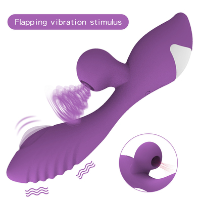 G Spot Rabbit Vibrator Batteries Powered 10 Vibration Models Women Sucking Vibrator