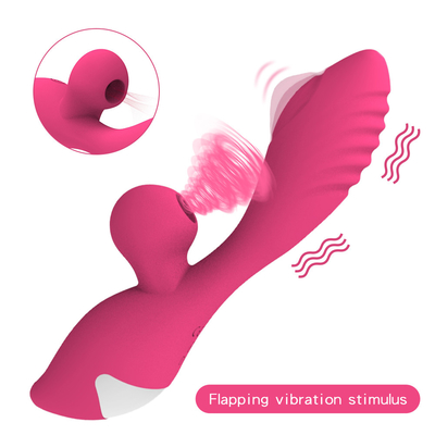 G Spot Rabbit Vibrator Batteries Powered 10 Vibration Models Women Sucking Vibrator