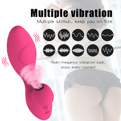 G Spot Rabbit Vibrator Batteries Powered 10 Vibration Models Women Sucking Vibrator