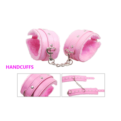 Leather Pvc Nipple Clamp Mouth Gag Ankle Game Chinese Restrains Fetish Bondage Set Rope Play Products Self Sexy Kit Devi