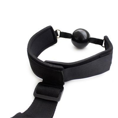Black 2-in-1 Erotica Reverse Back Handcuffs Silicone Solid Gag Upper Body Bondage Toys BDSM Couple Flirting Tools