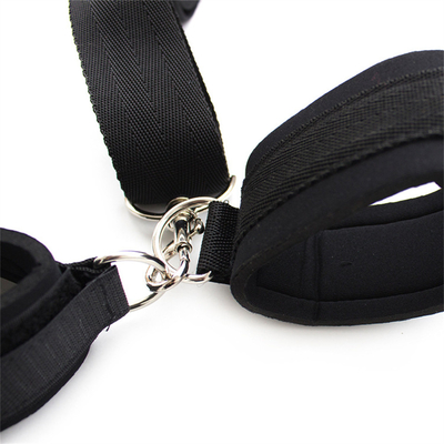 Black 2-in-1 Erotica Reverse Back Handcuffs Silicone Solid Gag Upper Body Bondage Toys BDSM Couple Flirting Tools