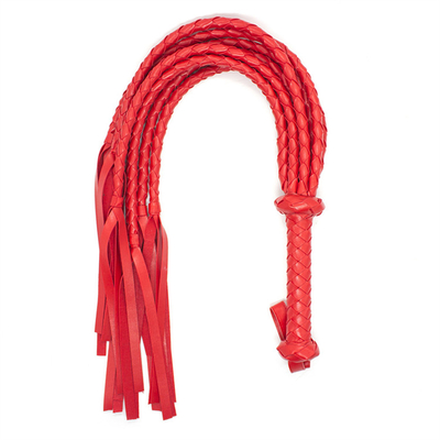 Bdsm Weaving Pu Leather Led Whip Multiple Black And Red Braided Ropehorse Whip Popular Sex Sm Bdsm Slave Fetishism