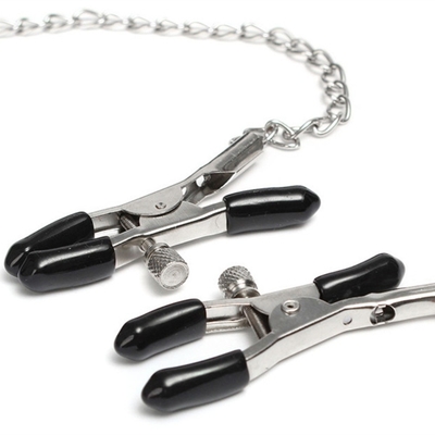 Factory Wholesale couple's bandage sex game open mouth ball gag with nipple clamp