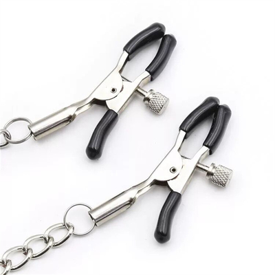 Factory Wholesale couple's bandage sex game open mouth ball gag with nipple clamp