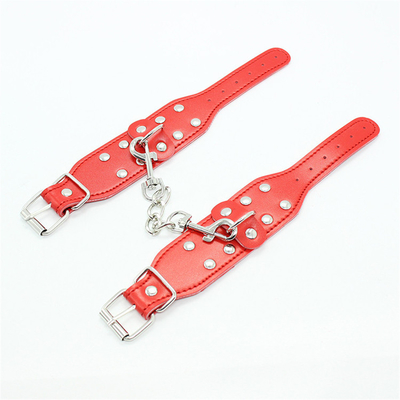Sexy Leather BDSM Plush Bondage BDSM Handcuffs Whip Gag Nipple Clamps For Couples Restraint Kits