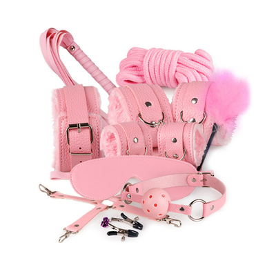 Adult products 10-piece set female plush 10-piece set binding adult taste