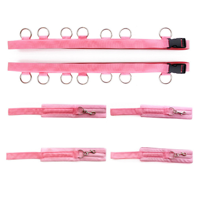 Bdsm Japanese bondage suit adult sm 3 PCS restraint slaves kit webbing with hoops toys set for SM game on bed