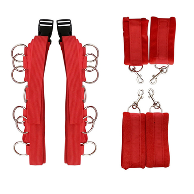 Bdsm Japanese bondage suit adult sm 3 PCS restraint slaves kit webbing with hoops toys set for SM game on bed