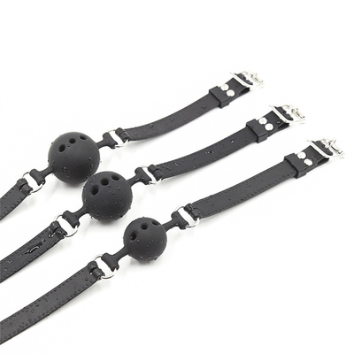Silicone Ball Gag, Breathable mouth gag with Silicone belt for Adult Play
