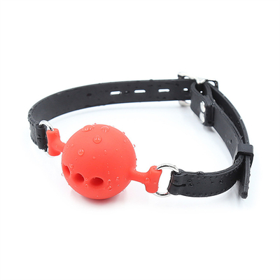 Silicone Ball Gag, Breathable mouth gag with Silicone belt for Adult Play