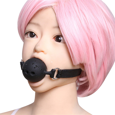 Silicone Ball Gag, Breathable mouth gag with Silicone belt for Adult Play