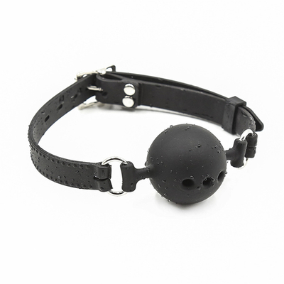 Silicone Ball Gag, Breathable mouth gag with Silicone belt for Adult Play