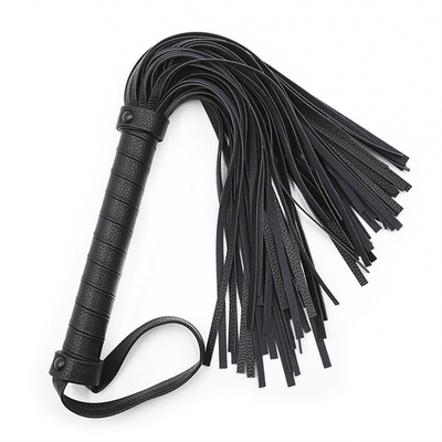 SM Leather Black Sex Whip Hand Paddle Restraint Bondage Sex Role Play For Couple